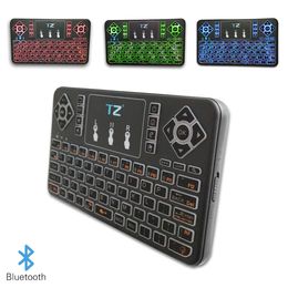 Q9s Mini Colorful Bluetooth Wireless Keyboard Cool Backlit with Touchpad Q9 Air Mouse Remote Control For Android TV Box Tablet