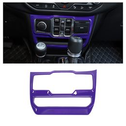 ABS Window Control Panel Trim Interior Decoration Accessories For Jeep Wrangler JL JT 2018 UP Purple