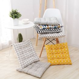 Comfortable Cotton Seat Cushion Office Bar Chair Back Seat Cushions Sofa Pillow Buttocks Chair Cushion Home Office Decor 201226