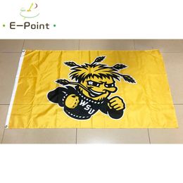 NCAA Wichita State Shockers Flag 3*5ft (90cm*150cm) Polyester flag Banner decoration flying home & garden flag Festive gifts