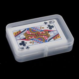 Transparent Playing Cards Plastic Box PP Storage Boxes Packing Case (CARDS width less than 6cm) LX4065