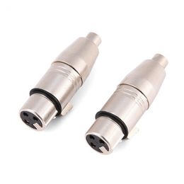 2020 VBESTLIFE3-Pin XLR Female Jack to RCA Female Audio Microphone Mic Connector Adapter