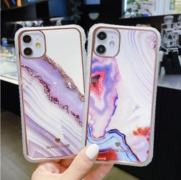 Gradient Marble Texture Shockproof Phone Case For iPhone 12 pro max 11 11Pro Max XR XS Max X 7 8 6S