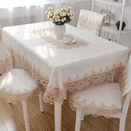 New European lace tablecloth rectangular round square coffee table cover home decor towel textile dining table runner cloth 201123