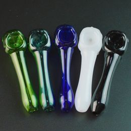 4 Inch Skull Oil Burner Pipe Glass Tobacco Pipes Oil Dab Rigs Colourful Mini Hand Smoking Pipes For Dry Herbs SW31