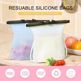 Storage Bags Reusable Leakproof Freezer Bag Sandwich For Home Organization Travel In Stock