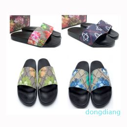 Luxury-Floral sandals women men Big size us5- us13 blossom mix 100 models flower animals Slide Summer Fashion Wide Flat Slippery Slipper