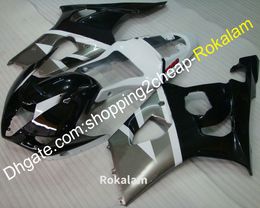K3 Custom Fairing Fittings For Suzuki GSX-R1000 GSXR1000 03 04 GSXR 1000 2003 2004 Silver White Black Fairings Kit (Injection molding)
