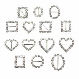 10pcs/Set Variety Rhinestone Buckles Wedding Invitation card Decoration DIY Hair Accessories