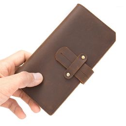 Wallets Man Long Wallet Cowhide Men Clutch Genuine Leather Purses Business Large Capacity Phone Bag For Male1