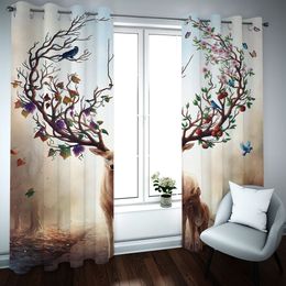 Customise photo Blackout 3D Curtains For Living room Bedroom Office Hotel Home animal window sunshade home curtain