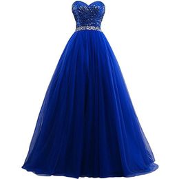 2021 New Sexy Sweetheart Crystal Sequin Ball Gown Quinceanera Dresses Tulle Lace-UP Sweet 16 Dress Debutante Prom Party Dress Custom Made 38