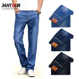 Brand Jeans Men High quality Winter Thick Loose Straight Denim Pants mens Trousers Business Cowboys Stretch Big size 40 42 44 201223