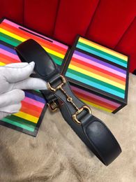 New best quality 3 Colours genuine leather with gold buckle women belt with box men designers belts men belts designer belts 033