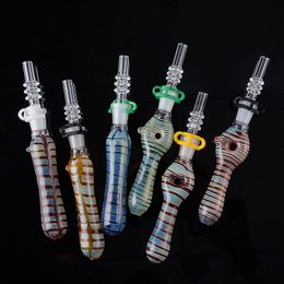 Smoking Accessories 16cm NC Nectar Collector Glass Quartz Nail For Water Pipe Small Oil Rigs Net Weight 45g NC16