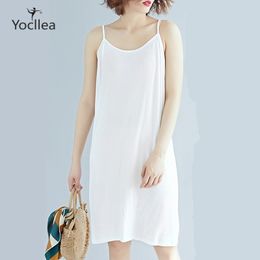 Women Tan Top summer Plus size Basic dress Camis Tees Tops for women sleeveless Long Tank Tops Cami 50kg 75kg T200729