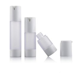 100pcs 15ml 30ml 50ml Airless Bottle Frosted Vacuum Pump Lotion Refillable Bottles Cosmetic Container