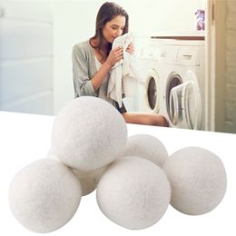 Wool Drying Ball Premium Reusable Natural Fabric Softener 2.3inch 6CM Static Reduces Helps Dry Clothes in Laundry Quicker Supplies Free Delivery