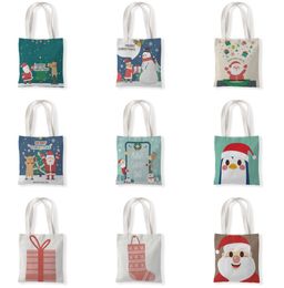 The latest size 33X37CM, Christmas gift bag, Christmas stocking and snowman style, one-shoulder bag, handbag, shopping bag, free shipping