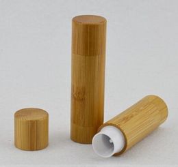 5G Bamboo DIY design empty lip gloss container lipstick tube lip balm cosmetic packaging containers tubes