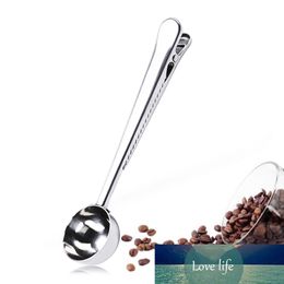 Stainless Steel Coffee Measuring Scoop Bag Clip Multifunctional Sealing Tea Measuring Coffee Spoon Clip Kitchen Accessories