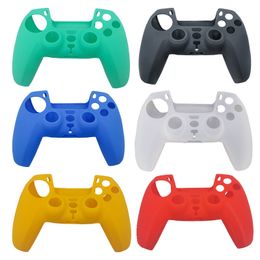 6 Colours Soft Protective Cover Silicone Case Skin for Playstation 5 PS5 Controller Gamepad Protector Anti-Slip Cap Ps5 Joystick Cover DHL