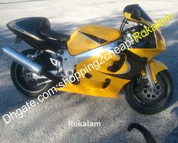 Custom Motocycle Fairing For Suzuki GSXR600 GSXR750 GSXR 600 750 1996 1997 1998 1999 2000 Yellow Black Cowling