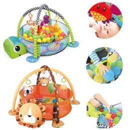 Baby fitness frame crawling blanket multi-function fence crawling mat with cloth book enlightenment toy Baby toys for boys girls LJ201114