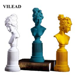 VILEAD 36cm Resin Freya Goddess Statuettes Living Room Home Art Sculpture Study Room Window Creative Portrait Decoration Gifts T200703