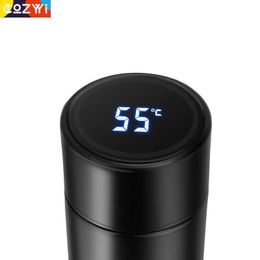 Temperature Display Customize Thermal Cup garrafa termica 304 Stainless Steel Intelligent Thermal Insulation Vacuum Flask Y200106