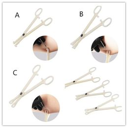 Profession Acrylic Disposable Body Piercing Plier Plastic Clamp Body Ear Lip Navel Nose Tongue Eyebrow Piercing Forcep Tool XB1