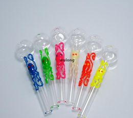 Colorful Hand Smoking Pipes Water Pipe Balancer Water Bongs x1