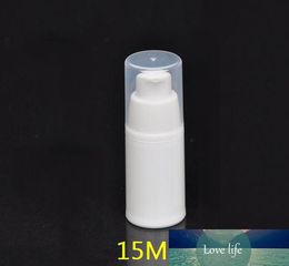 PP empty 15ml airless pump bottle white Colour lotion eye cream essence