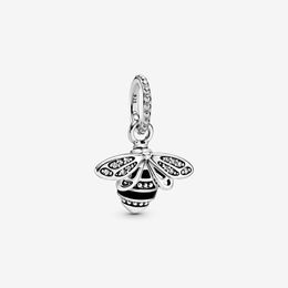 New Arrival 100% 925 sterling silver Sparkling Queen Bee Pendant Fashion Jewellery making for women gifts free shipping