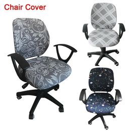 Computer Task Slipcover stretch Elastic Office Chair Cover Y200104