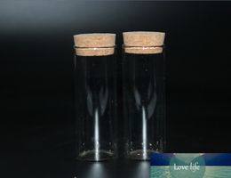 50pcs 30*75mm 35ml Glass Clear Bottles With Cork Stopper Glass Vials J