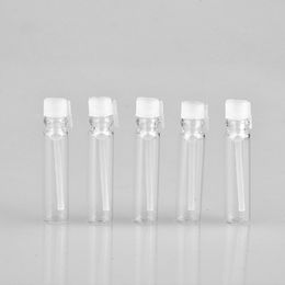 1ML 1CC Mini Travel Glass Perfume Bottle Essential Oils Empty Container Cosmetic Vials for Sample WB3369