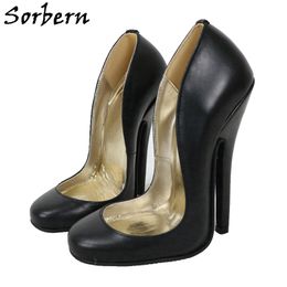 Sorbern Cute Round Toe Women Pump Shoes High Heels Real Leather Ladies Shoes Custom 14Cm Shoes For Women Heels Party Shoe