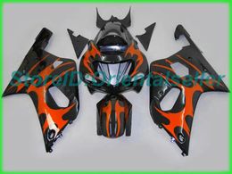 Custom orange black AE019 fairing kit for SUZUKI GSXR 600 750 K1 2001 2002 2003 GSXR600 GSXR750 01 02 03 motorcycle fairings kit