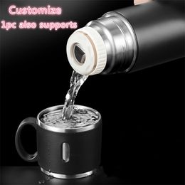 420/580ml New 316 Stainless Steel Thermos Mug Water Bottle Men and Women Portable Vacuum Flask Cup Business Gifts Custom Thermos 201109