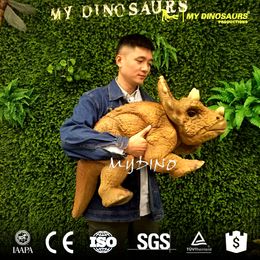 the baby triceratops simulation dinosaur hand puppet toy dinosaurs free support customization
