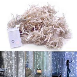 Neueste Design 300-LED Weiß Licht Romantische Weihnachten Hochzeit Outdoor Dekoration Vorhang String Licht 110 V hohe helligkeit LED Strings