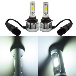 Car Headlights 2 X H10/9145 9140 COB LED Fog Light Conversion Kit Bulbs 6500K White1