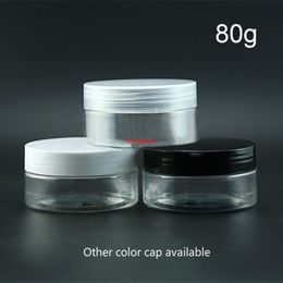 80g Clear Plastic Jar Empty Cosmetic Container Body Cream Bath Salt Candy Spice Sugar Packaging Small Bottle with Window Capgood qualtity