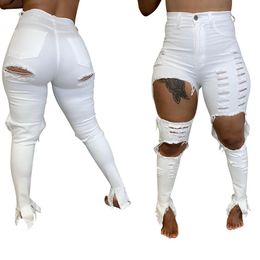 jeans with really big holes