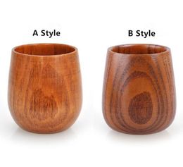 150ml/5oz Environmental protection renewable log material wooden tea mugs cups roses Green tea cups Coffee milk cups SEA SHIPPING ZZC3977