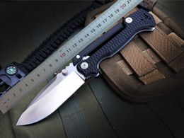 1Pcs High Quality AD-15 Survival Tactical Folding Knife S35VN Drop Point Satin Blade G10 + T6061 Aluminum Handle