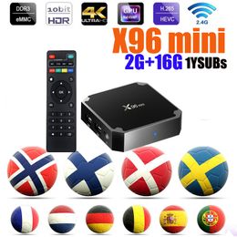 Crystal OTT smart tv box x96 mini 2GB 16GB Android 7.1 stable nordic media player europe arabic x96mini set top box