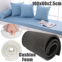 Soft High Density Seat Foam Rubber Replacement Polyurethane Upholstery Cushion Pad White Black Firm Foam Sheet Cushion Pads 201123