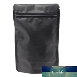 50PCS Matte Stand Up Pure Aluminium Foil Bags Reclosable Pouch Smell Proof Mylar Zipper Storage Bag for Coffee Tea Nut